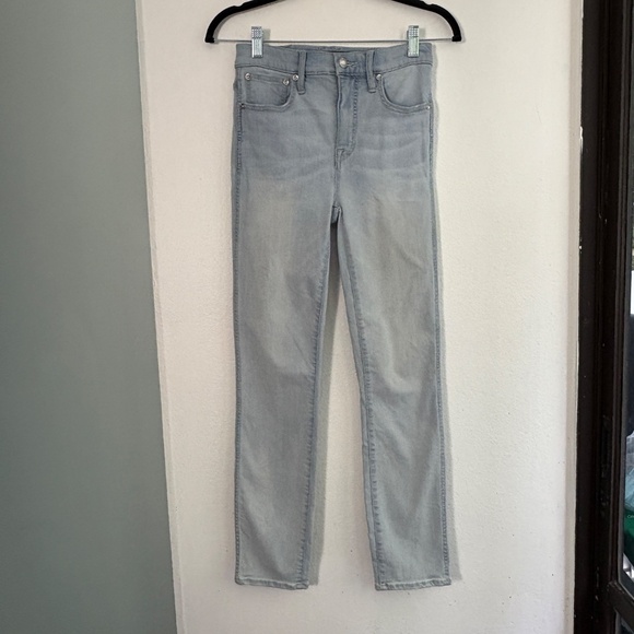 J.Crew Point Sur Hightower Straight Jeans High Rise Light Wash Stretch Size 25 - Picture 2 of 9